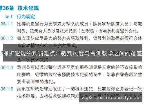 掩护犯规的判罚难点：裁判尺度与青训教学之间的落差